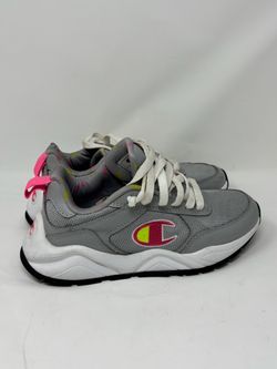 Champion Gray Pink Low-Top Sneakers