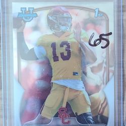 2022 Bowman Chrome University Caleb Williams 1st Prospect Base #50