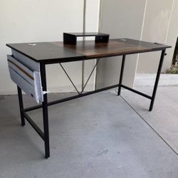 New In Box 56x24x30 Inch Tall Office Computer Desk Table With Removable Monitor Stand Tier Furniture