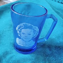 Shirley Temple Childs Mug. Cobalt Blue, No Chips
