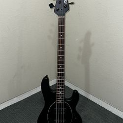 Sterling Music Man Stingray Ray34HH Stealth Black Bass Guitar