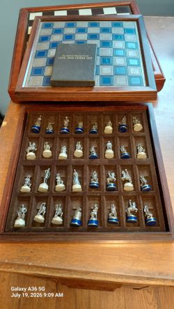 Civil War chest board Franklin mint