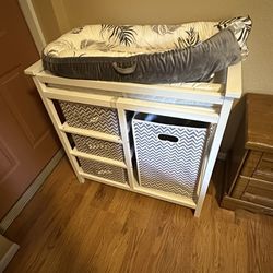 Baby Changing Table With Laundry Hamper