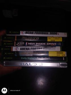 Old school xbox, games and controller