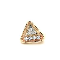14kt Gold Men’s Diamond Ring Triangle .5ctw 13.70grams Size 6 148024 12