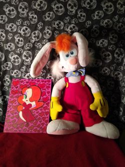 Vintage from 1987 Disneyland Rodger rabbit and hand drawn picture