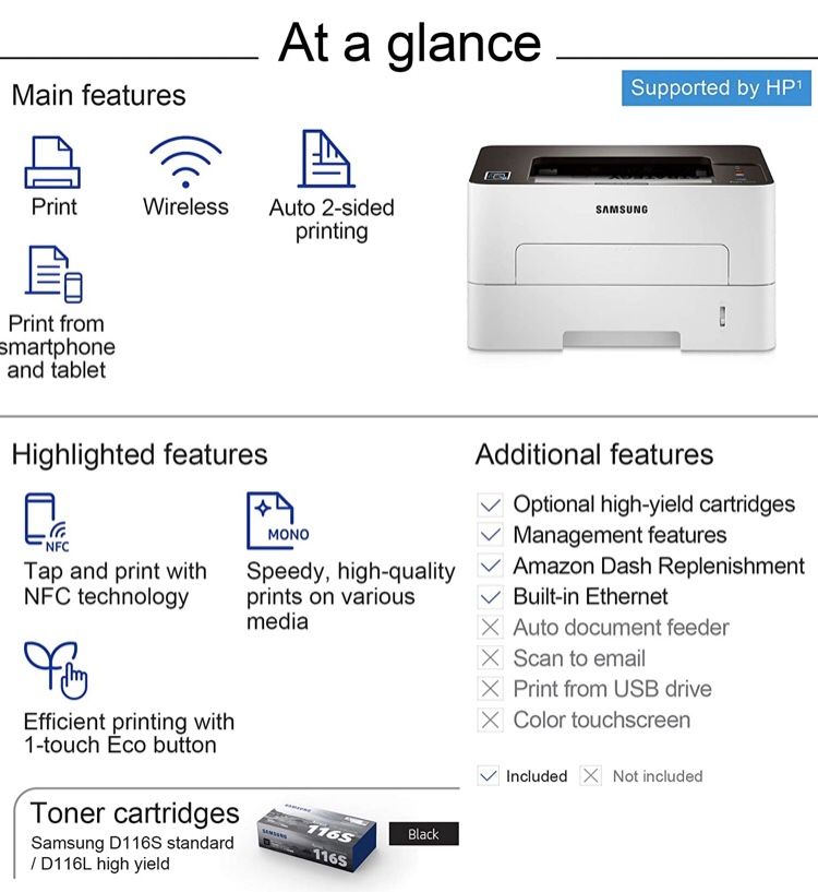 Samsung Xpress SLM2835DW/XAA Wireless Monochrome Printer for Sale in