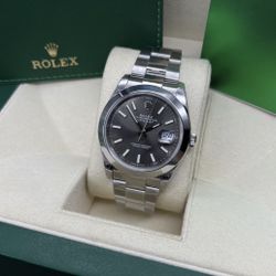 (500$)Rolex Datejust 41 126300 Rhodium Dial Smooth Bezel Jubilee Bracelet