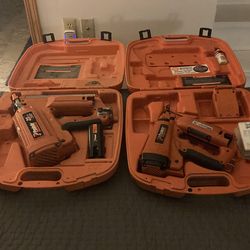 Pass load nail gun guns one framer and one trimmer needs batteries and gas