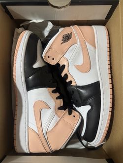 Jordan 1 Retro Mid Black Crimson Tint