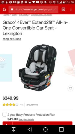 Graco 4ever extend2fit all in 1 car seat. for Sale in Aurora CO