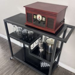 Home Bar Set Up, Beverage and Cocktail Cart
