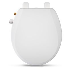 Round Bidet Toilet Seat with Quiet-Close, Non-Electric Bidet 