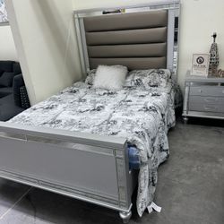 New Queen Bed Frame With Mattress 