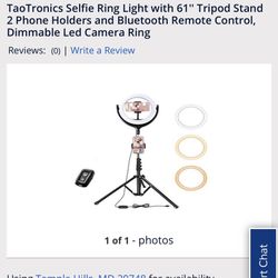 Brand New TaoTronics Selfie Ring Light