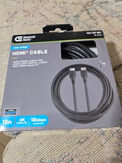 Commercial Electric High Speed HDMI Cable 15ft