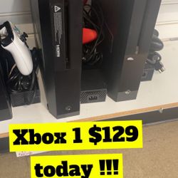 Xbox 1 Systems $ 129 