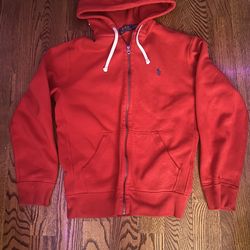 Polo Ralph Lauren Men’s Red Zip-Up Hoodie