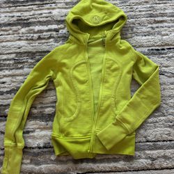 Lululemon Scuba Hoodie | Neon Yellow | Size  small