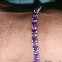 Amethyst Tennis Bracelet 