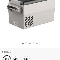 KAPAS 32L Portable Compressor Refrigerator Freezer Car Camping RV Travel Cooler 