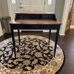 Wood Desk with secretary. 