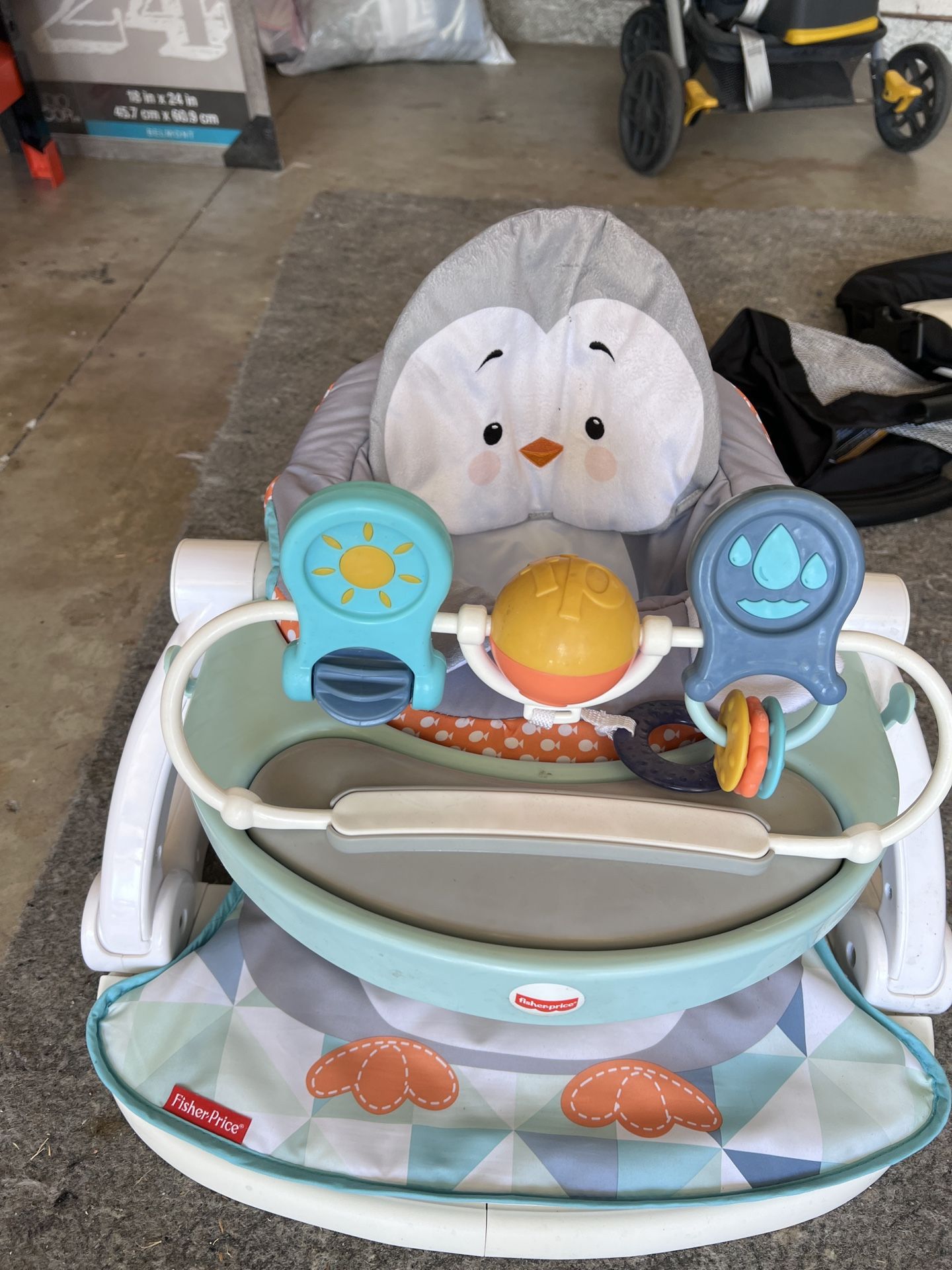 Fisher-Price Portable Baby Chair With Toy bar
