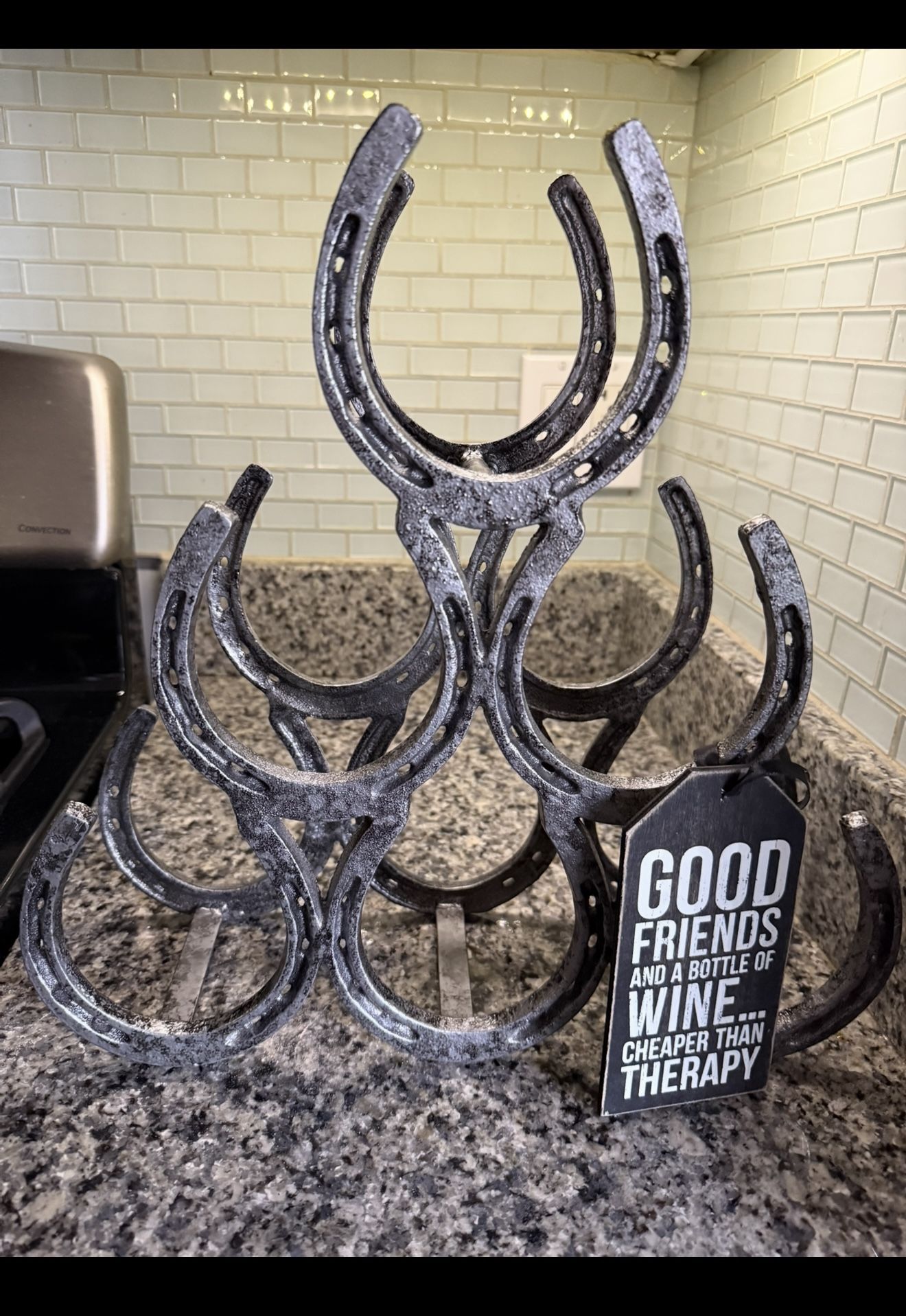 Horseshoe Wine Rack