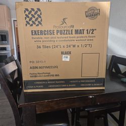 Exercise Puzzle Mat 1/2 , New Black
