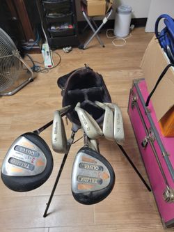 Nice  golf clubs.  Just don't play no more