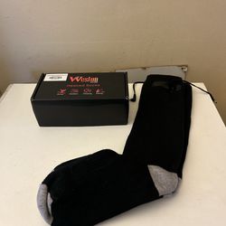 Heated Socks w/ Battery Pack & Remote – Rechargeable Winter Warm Socks