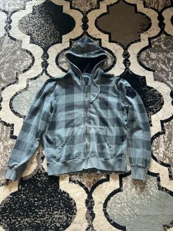 Vintage Calvin Klein Plaid Zip-Up Hoodie