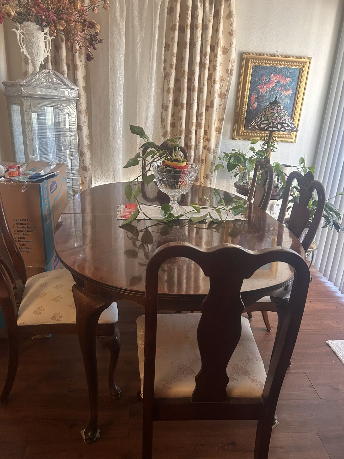 Oval Oak Dining Room Table