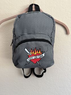 Small Back Pack checkered Print