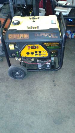Champion dual fuel generator