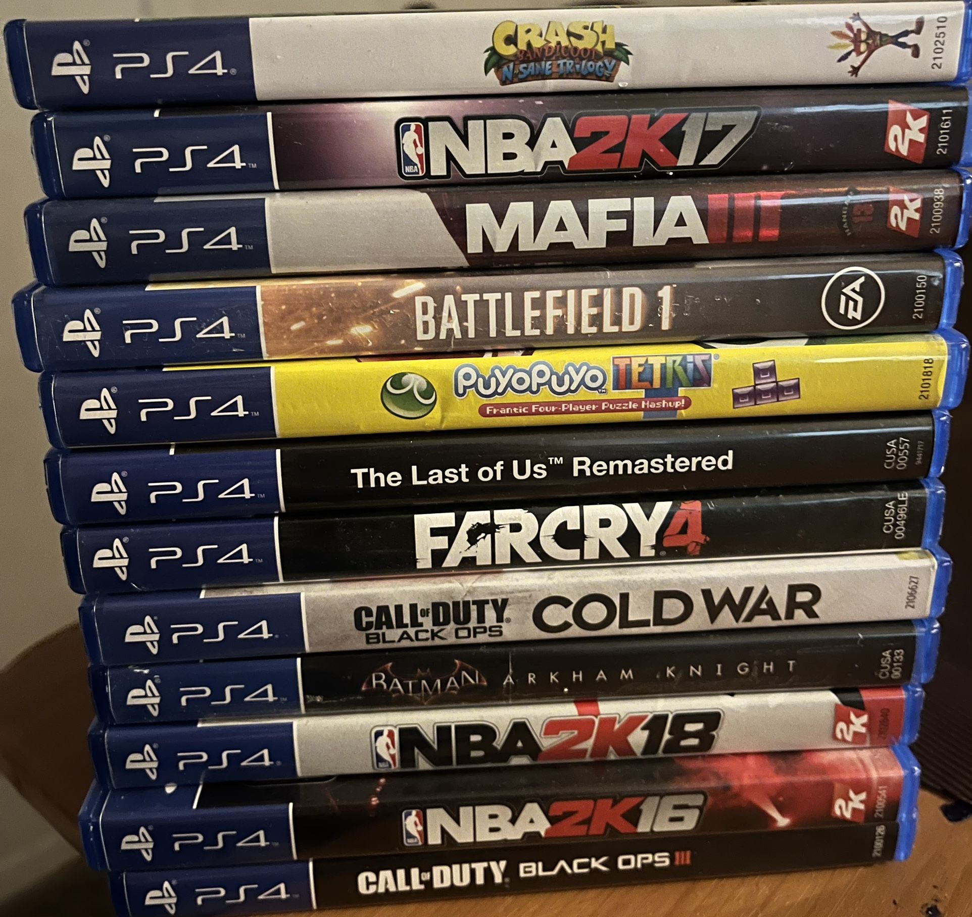 PS4 GAMES $20 Each