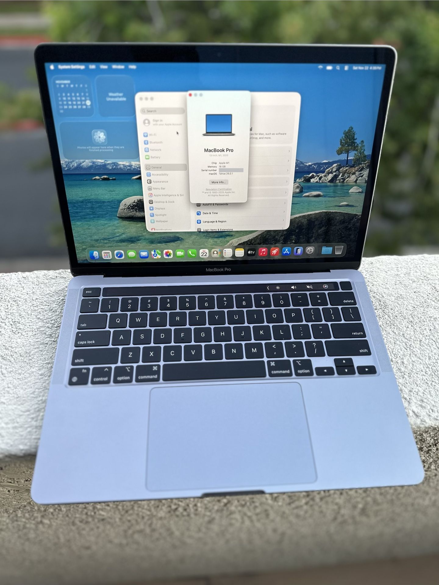 MacBook Pro 13” 2020, M1, 16GB RAM, 512GB SSD Tahoe A2338