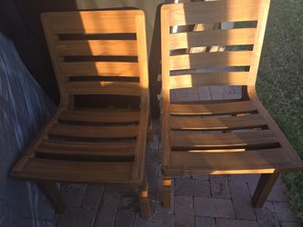 Oak Wood Chairs Set 60.00