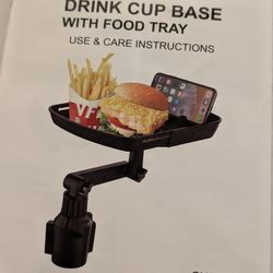 Car Cup Holder Food Tray