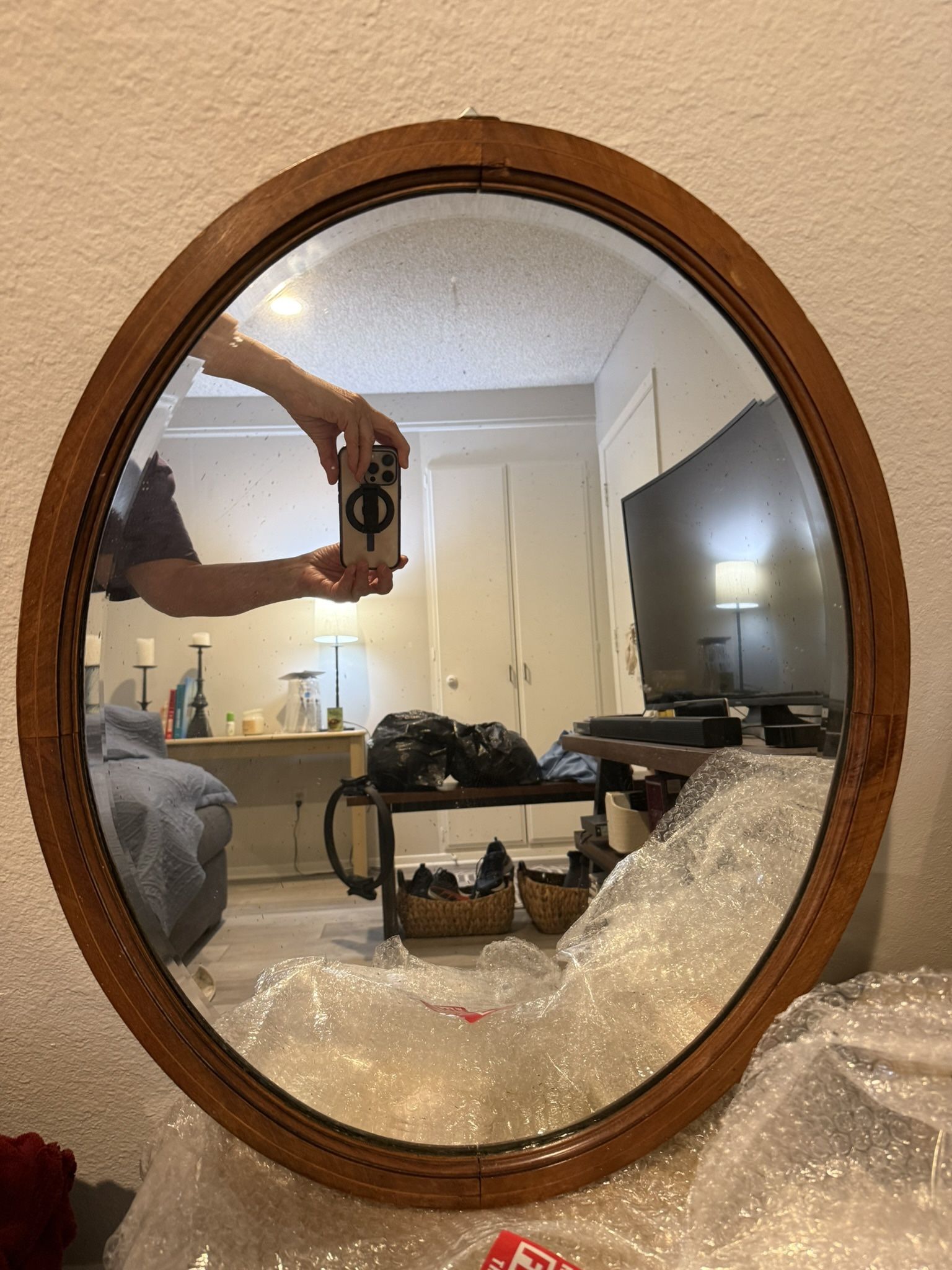 Beautiful Edwardian Antique Mirror