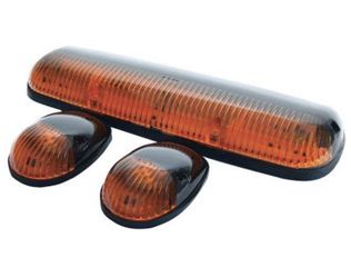 Pacer Performance 20-240 Hi-Five Amber Chevy Style Cab Roof Light Kit, (Pack of 3)