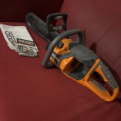 Ridgid 18V Brushless 12 in. Electric Battery Chainsaw (Tool Only)