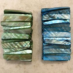 ABALONE SHELL STRETCH BRACELETS  (1 3/4” Wide)