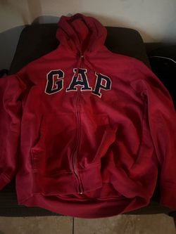 Red GAP Zip-Up Hoodie