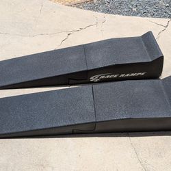 RR-XT-2 Low Profile 2-Piece Race Ramps XT  Brute Technologies Service Ramp Pair Auto Car Oil Change Lowered 10.8 Angle 