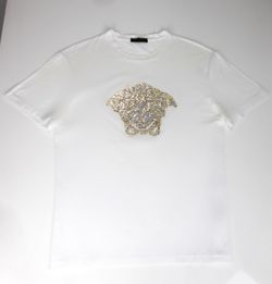 Versace men’s t-shirt Medusa head with Swarovski crystal