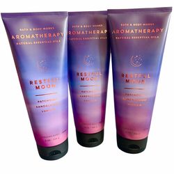 Bath & Body Works 8oz Body Cream 3 Pack - Restful Moon