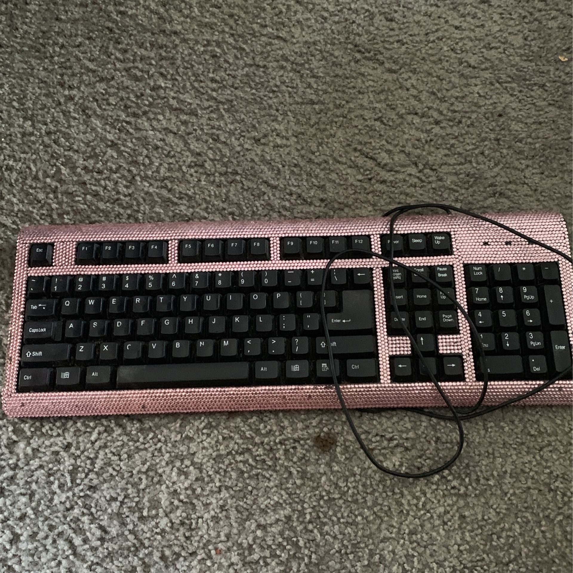Pink Sparkle Keyboard