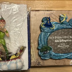 Disney Collectibles Peter Pan Tape Dispenser and Four Park Picture Frame Near Kissimmee