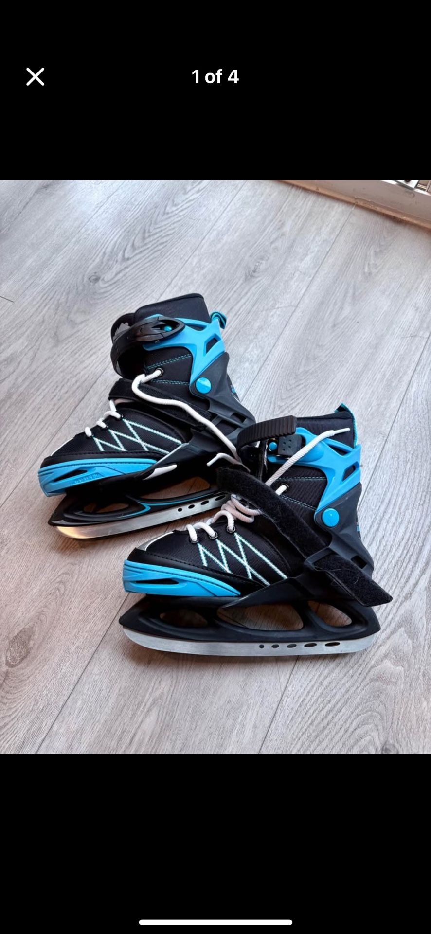 Child Adjustable Skate Boots Boy Age 4-8